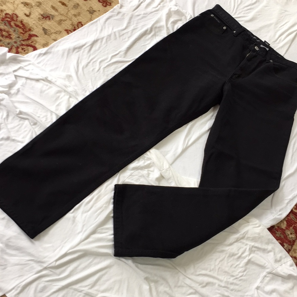 Calvin Klein Black Jeans: 33Wx32L easy fit